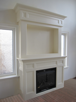 Fireplace Mantel Designs with TV